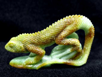 published sculpted jade lizard