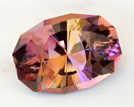 U.S. faceted blended ametrine