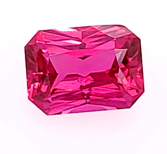 pinkish red ruby radiant cut