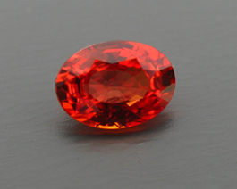 reddish orange sapphire