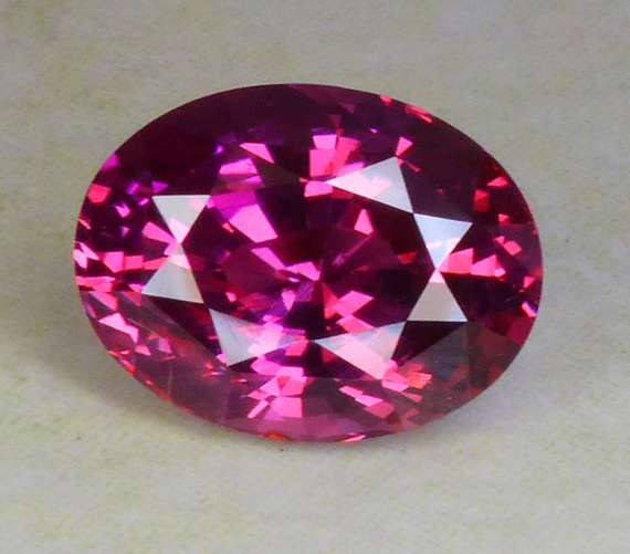 reddish pink unheated sapphire