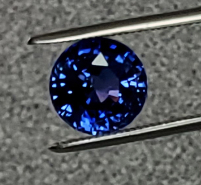 round blue sapphire - sri lanka