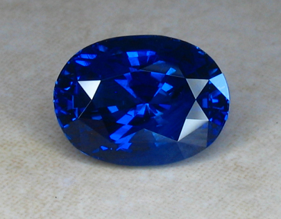 fine large glowing blue sapphire