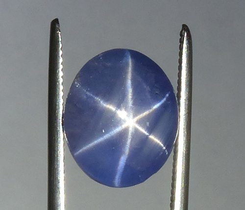 grey-blue star sapphire