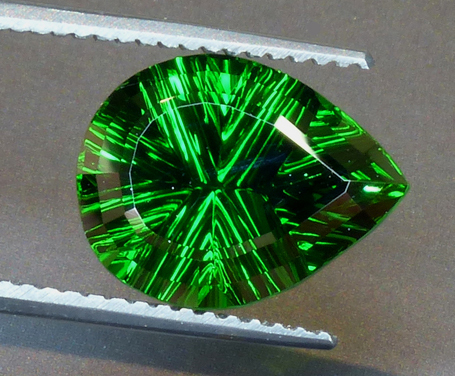 large concave cut chrome tourmaline