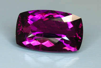 purple mozambique tourmaline recut by our master cutter