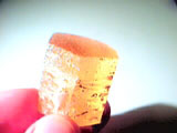 facet quality etched yellow beryl crystal, tajikistan