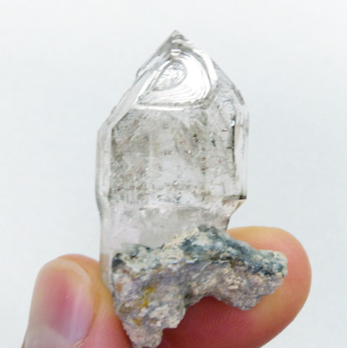 quartz scepter from goboseb, namibia; ex Bill Metropolis Collection