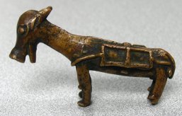 bronze donkey - senufo tribe