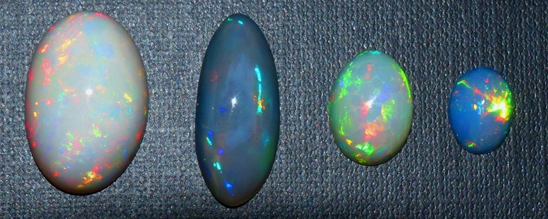 group of fancy ethiopian opal