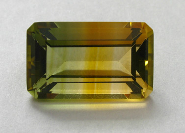 uniquely colored bicolor synthetic quartz