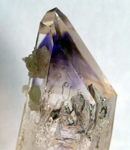 amethyst crystal with enhydro - detail