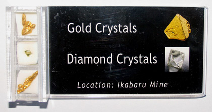 diamond and gold collector specimens