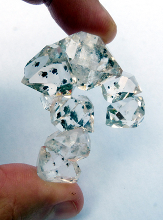 Fine Herkimer Diamond Cluster