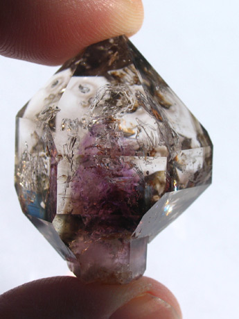 smoky quartz/amethyst scepter