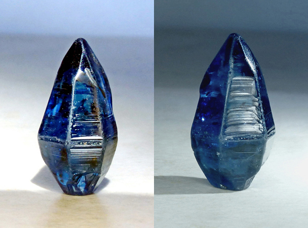 natural blue sapphire crystal from Sri Lanka